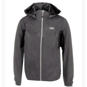 Custom Roots73 Audi Gray Rain Jacket.